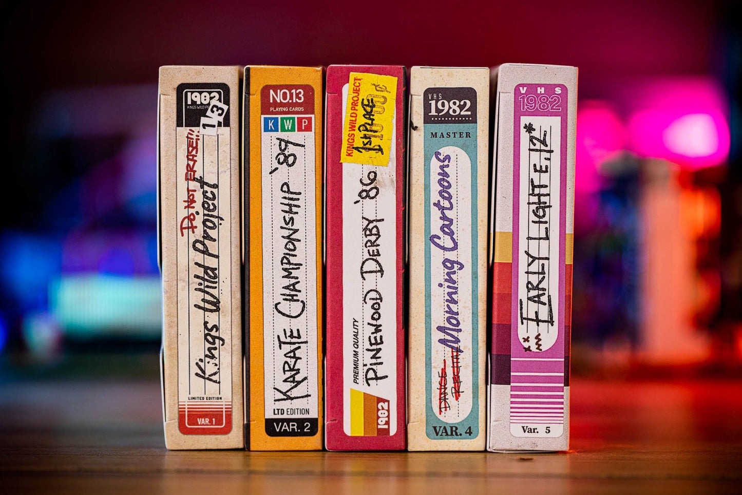 1982 VHS Playing Cards - Set Playing Cards by Kings Wild Project