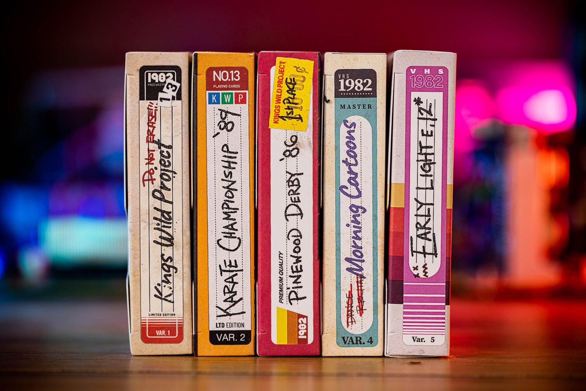 1982 VHS Playing Cards - Set Playing Cards by Kings Wild Project