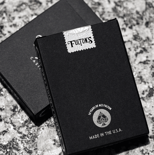 Ace Fulton's 10 Year Anniversary Playing Cards Vintage Back Midnight Fuel Playing Cards by Fulton's Playing Cards