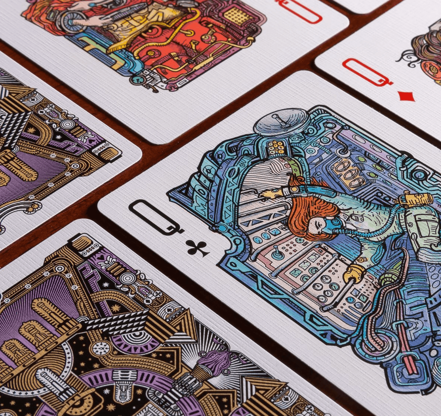 Vacuum Tube Space Playing Cards Playing Cards by Rare Playing Cards