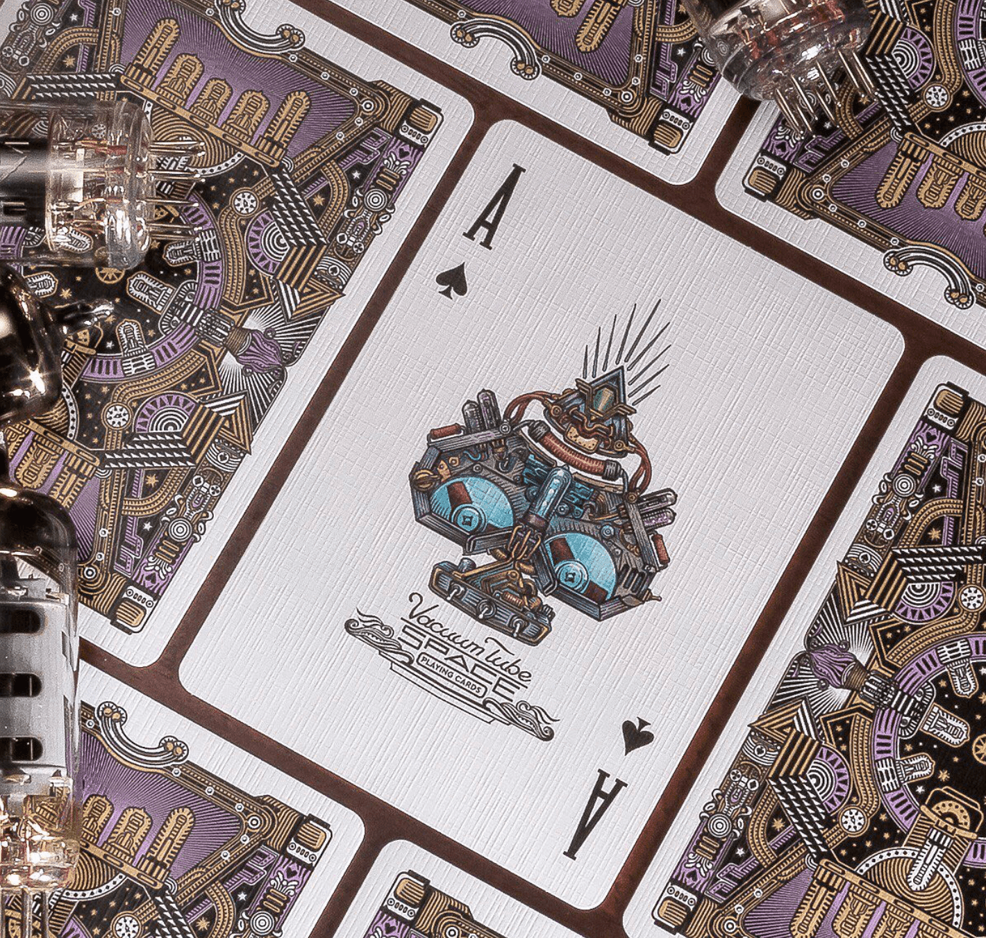 Vacuum Tube Space Playing Cards Playing Cards by Rare Playing Cards