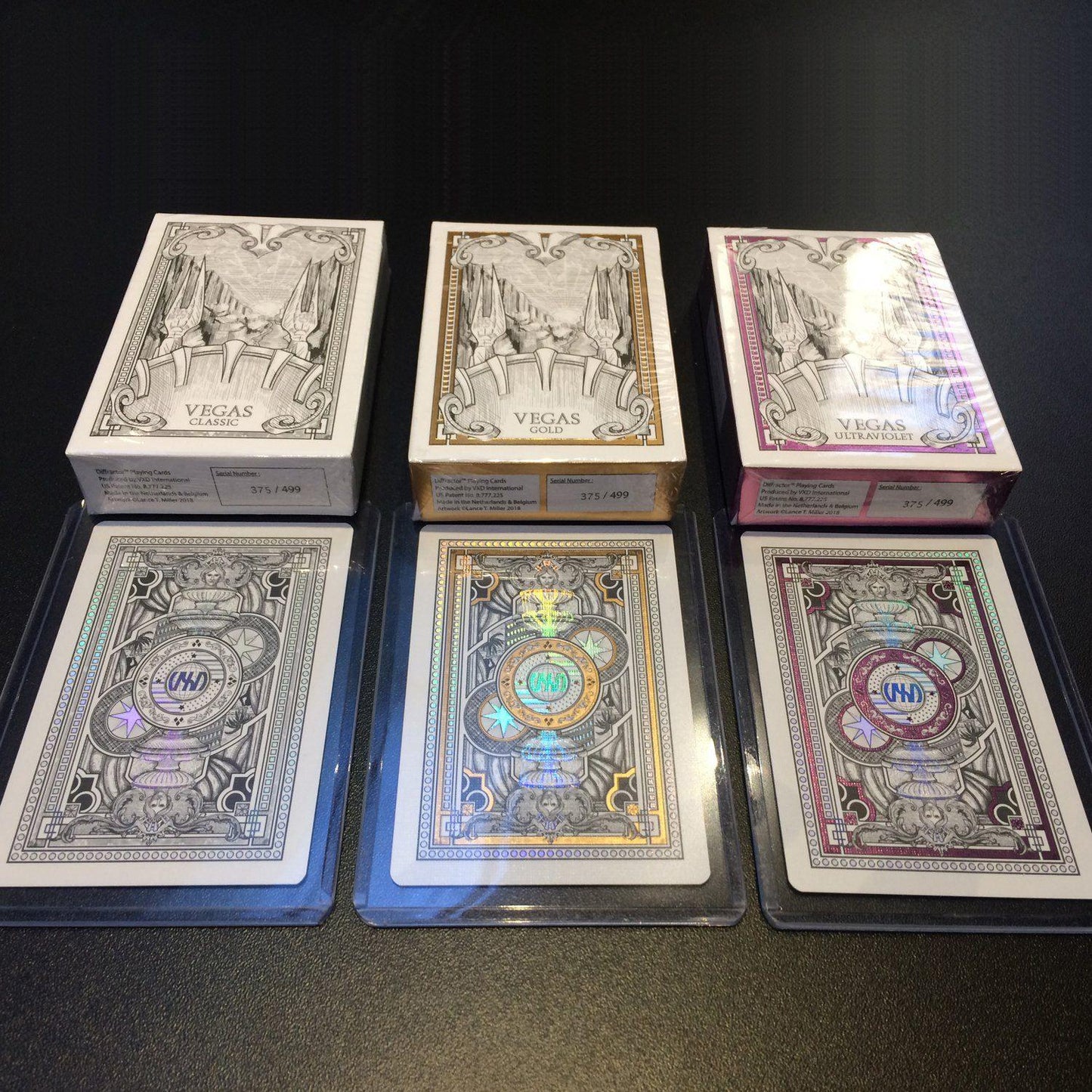 Ultraviolet - Vegas Diffractor Playing Cards by VXD Gaming