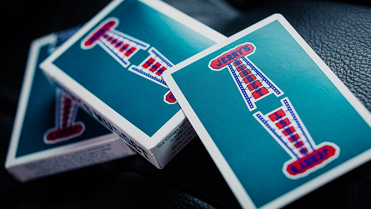 Vintage Feel Jerry's Nuggets (Aqua) Playing Cards Playing Cards by Jerrys Nugget Playing Cards