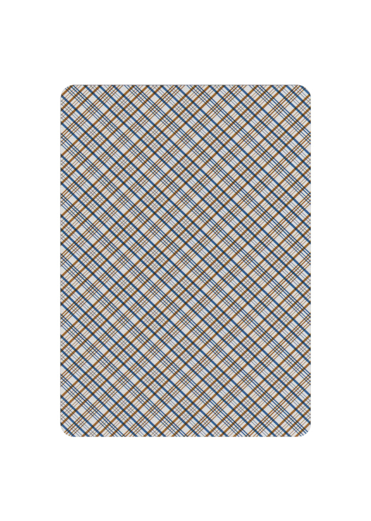 Vintage Plaid: California Blue Playing Cards by Dan & Dave