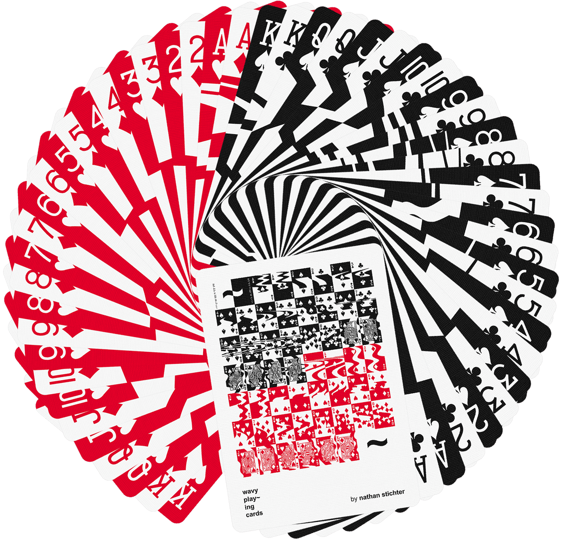 Wavy Playing Cards Playing Cards by US Playing Card Co.