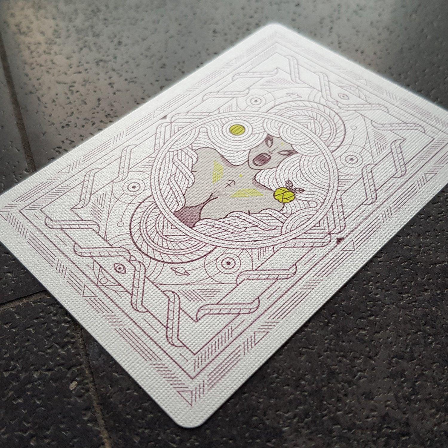 White Monolith Playing Cards by Thirdway Industries Playing Cards by Thirdway Industries