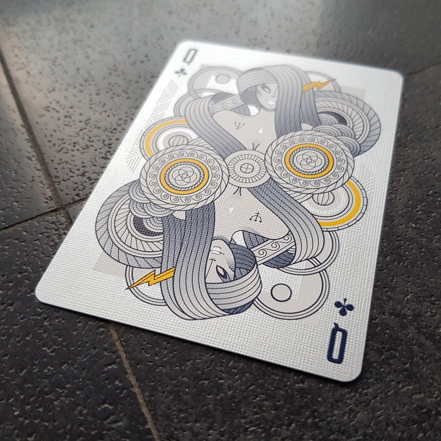 White Monolith Playing Cards by Thirdway Industries Playing Cards by Thirdway Industries