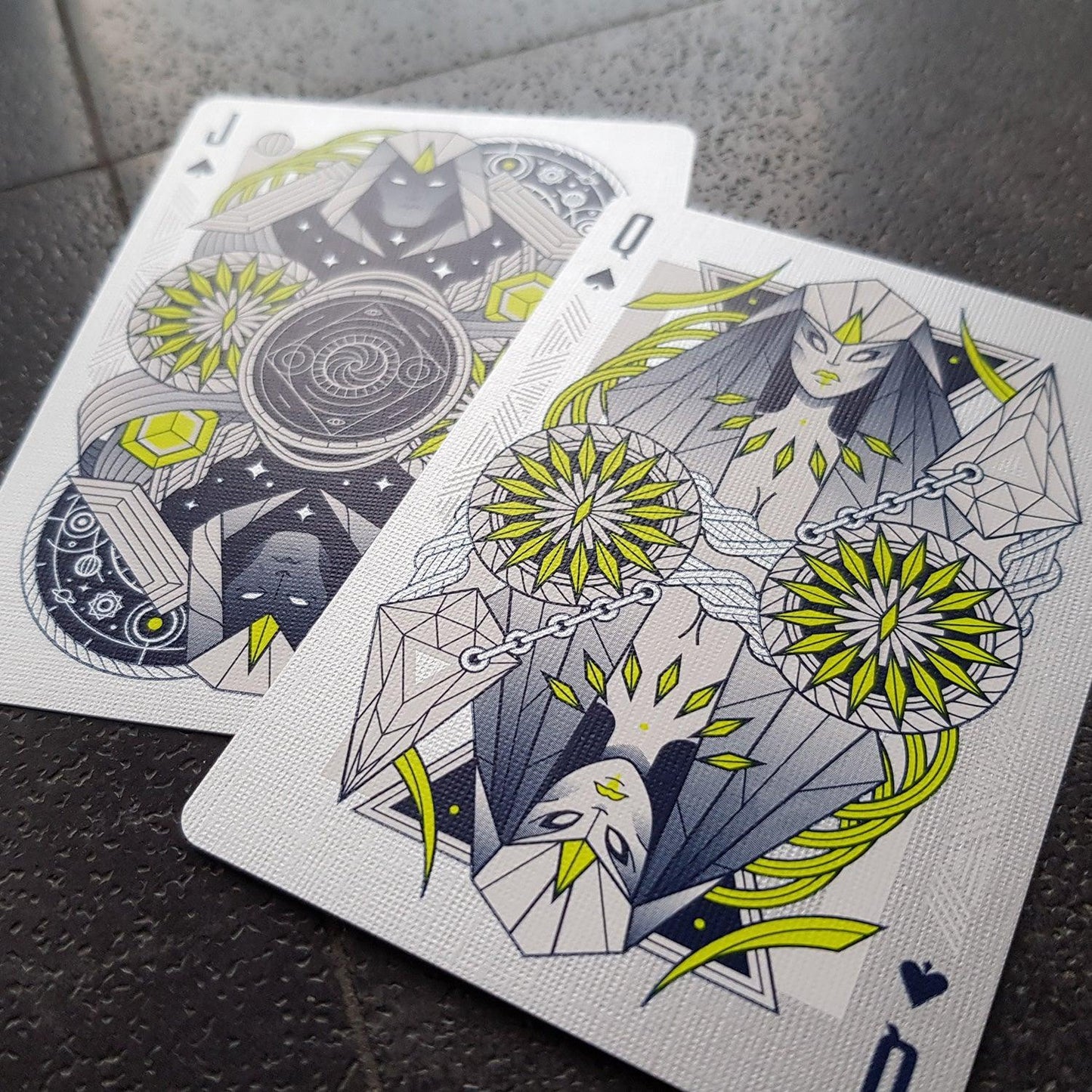 White Monolith Playing Cards by Thirdway Industries Playing Cards by Thirdway Industries