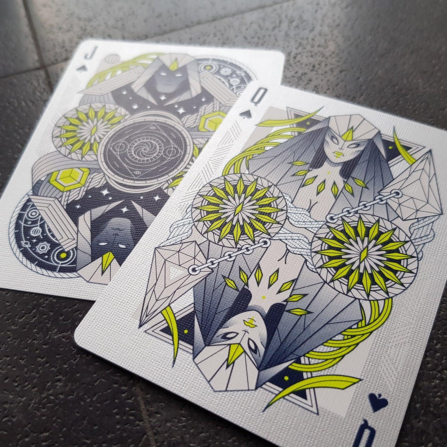 White Monolith Playing Cards by Thirdway Industries Playing Cards by Thirdway Industries