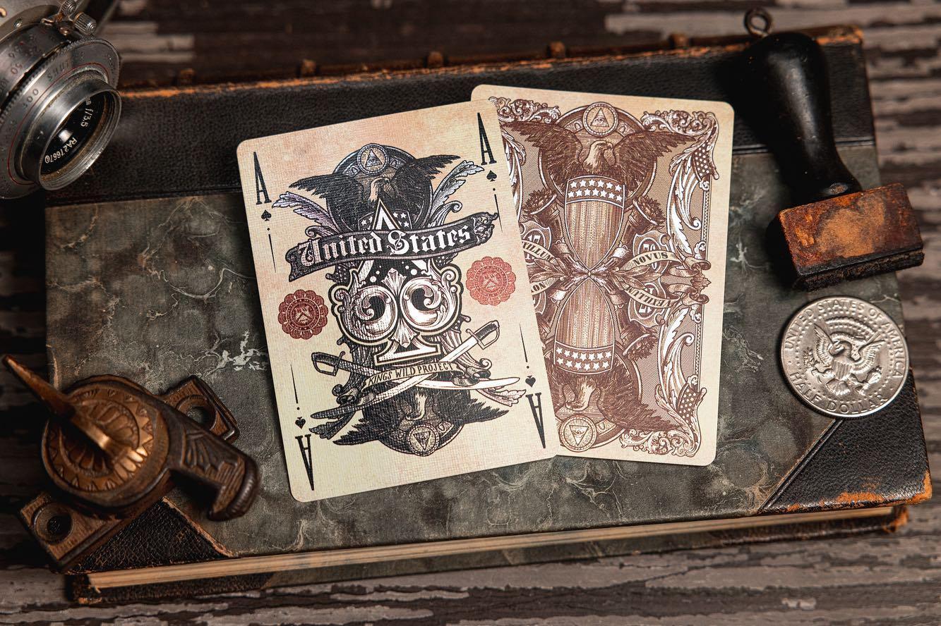 White Reserve Note Playing Cards Playing Cards by Kings Wild Project