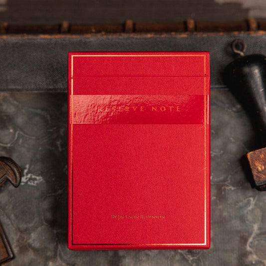 White Reserve Note Playing Cards Playing Cards by Kings Wild Project
