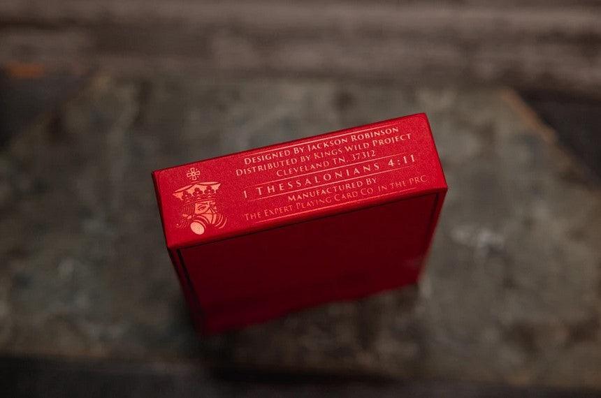 White Reserve Note Playing Cards Playing Cards by Kings Wild Project