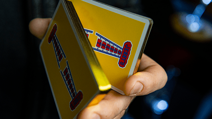 Gilded Vintage Feel Jerry's Nuggets - Yellow Playing Cards by Expert Playing Card Co.