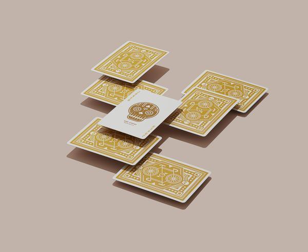 Yellow Wheel Playing Cards by Art of Play