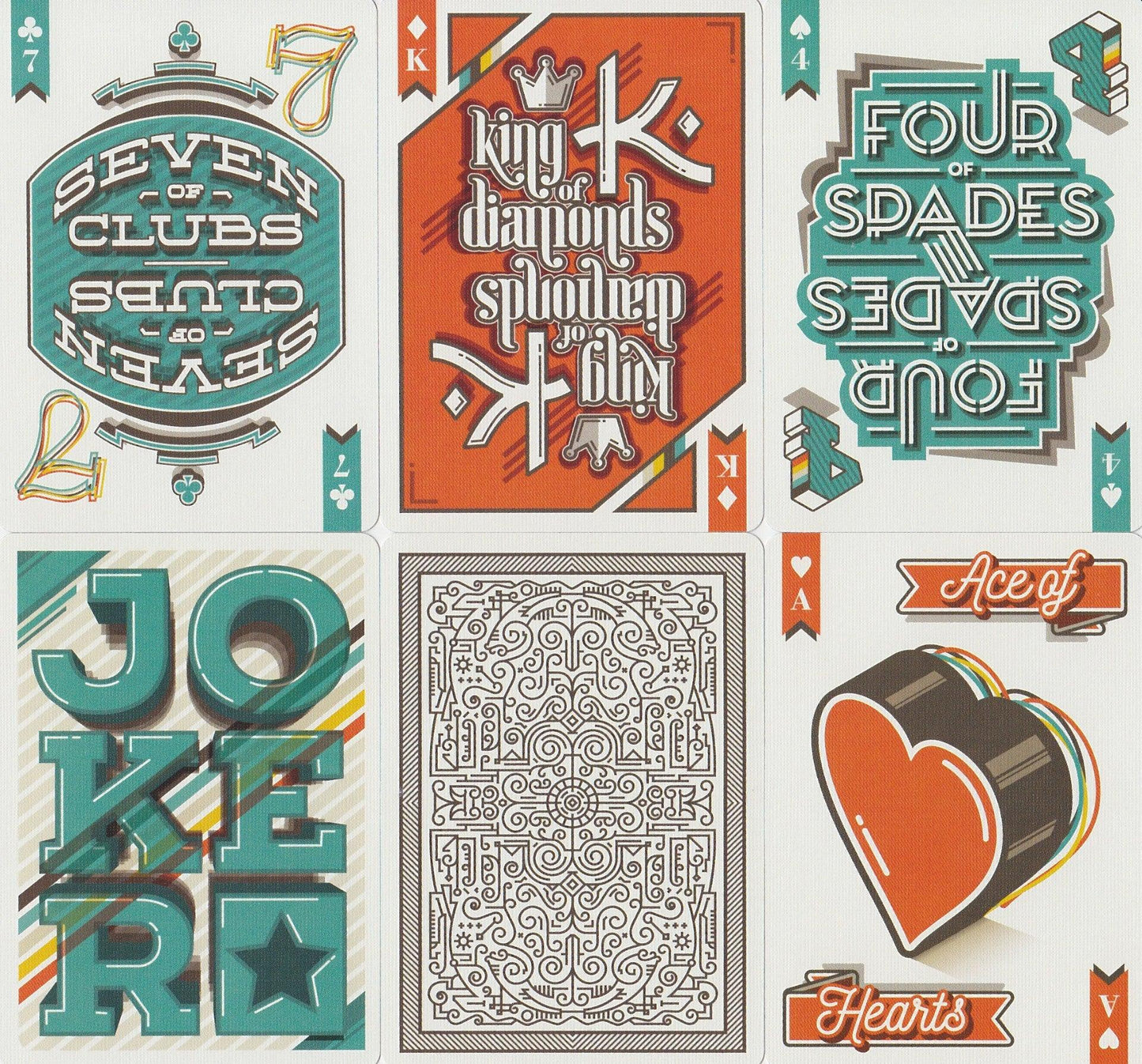 A Typographer's Deck Playing Cards by Art of Play