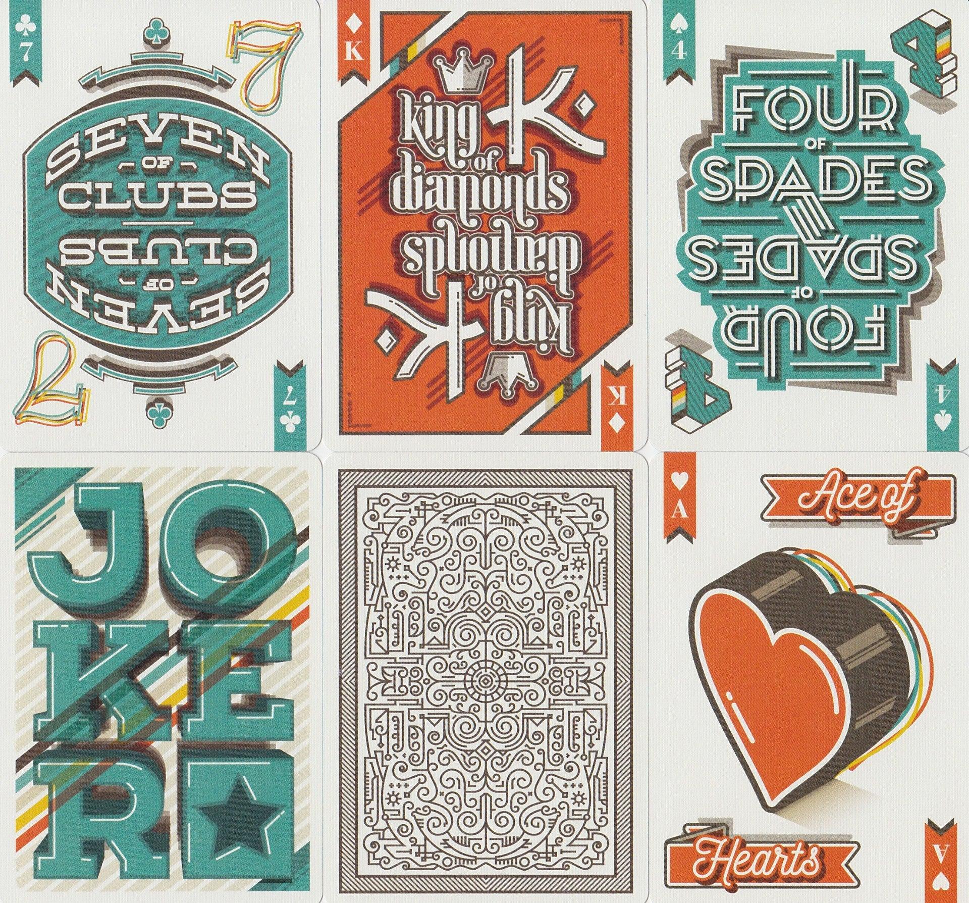 A Typographer's Deck Playing Cards by Art of Play