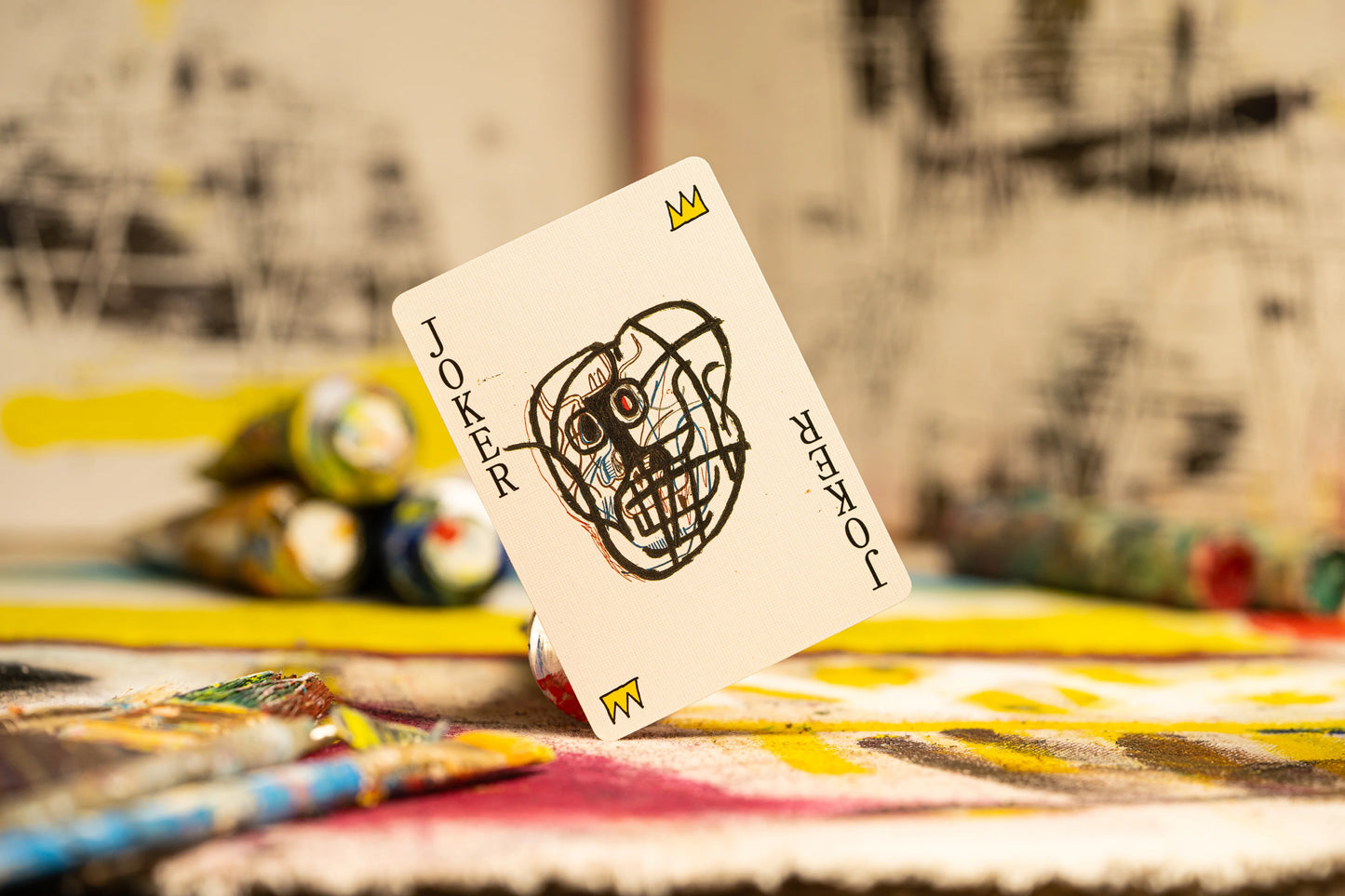 Basquiat Playing Cards Playing Cards by Theory11
