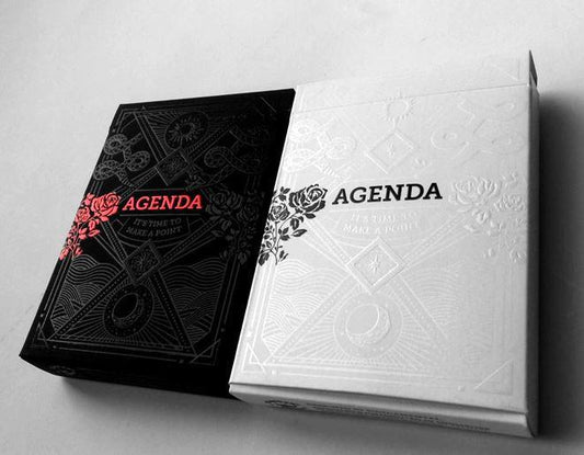 Agenda Playing Cards White Edition Playing Cards by Expert Playing Card Co.