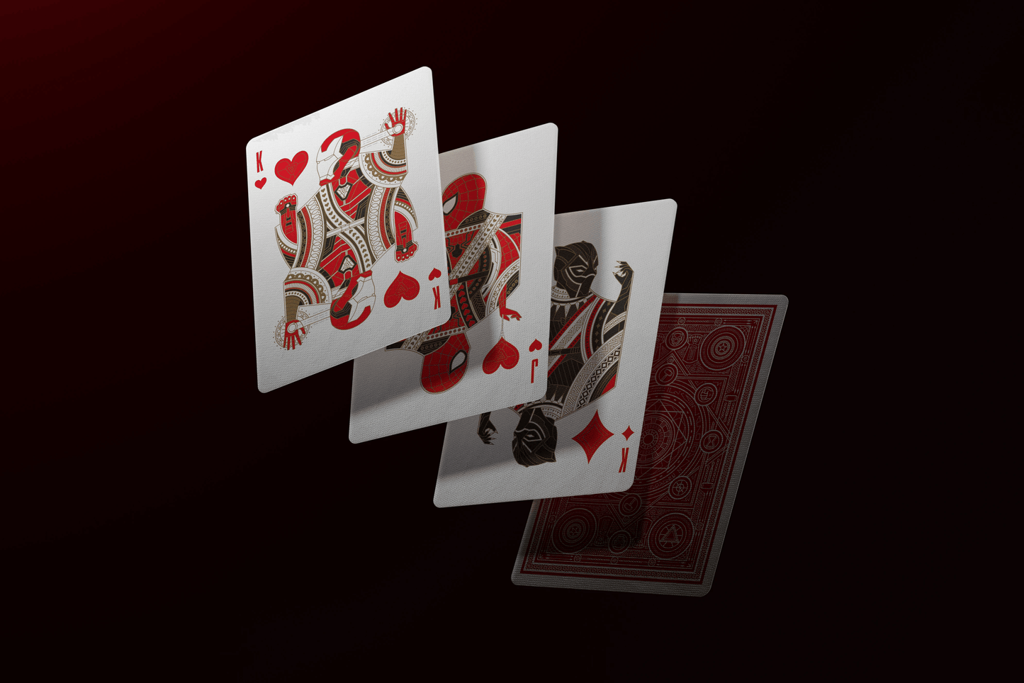 Avengers Playing Cards - Red Edition Playing Cards by Theory11