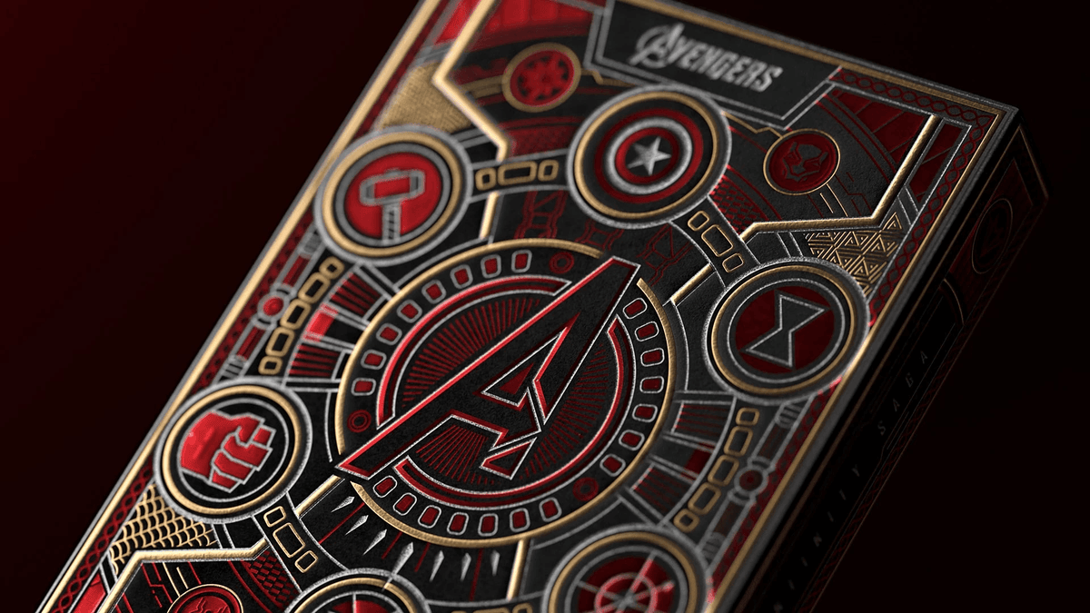 Avengers Playing Cards Red Edition by theory11 – Rare Playing Cards