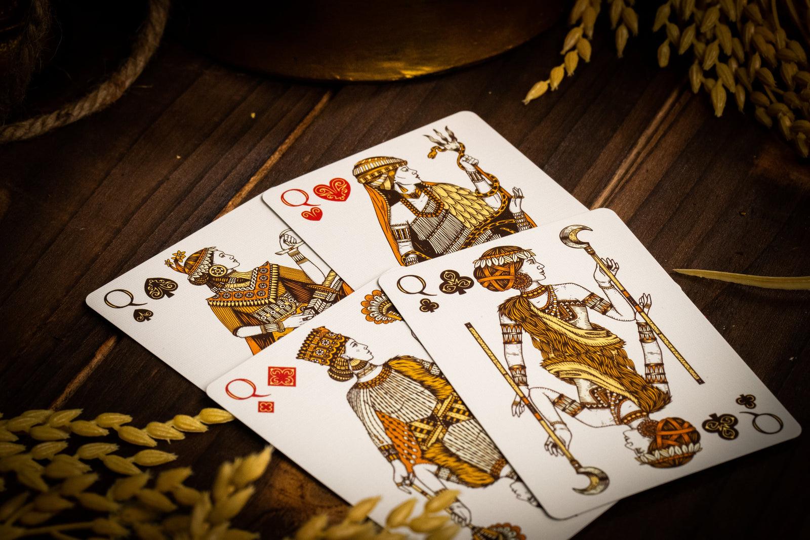 Babylon Playing Cards Golden Wonders Foiled Edition Playing Cards by Riffle Shuffle Playing Card Company