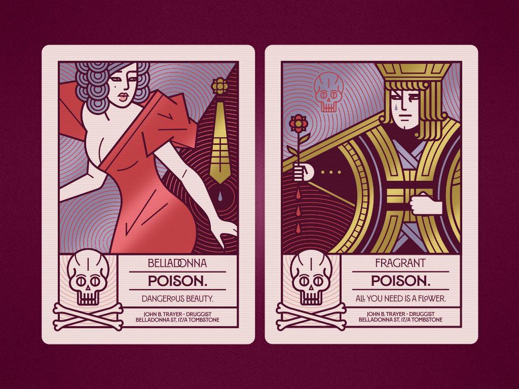 Poison Belladonna Playing Cards Playing Cards by Thirdway Industries