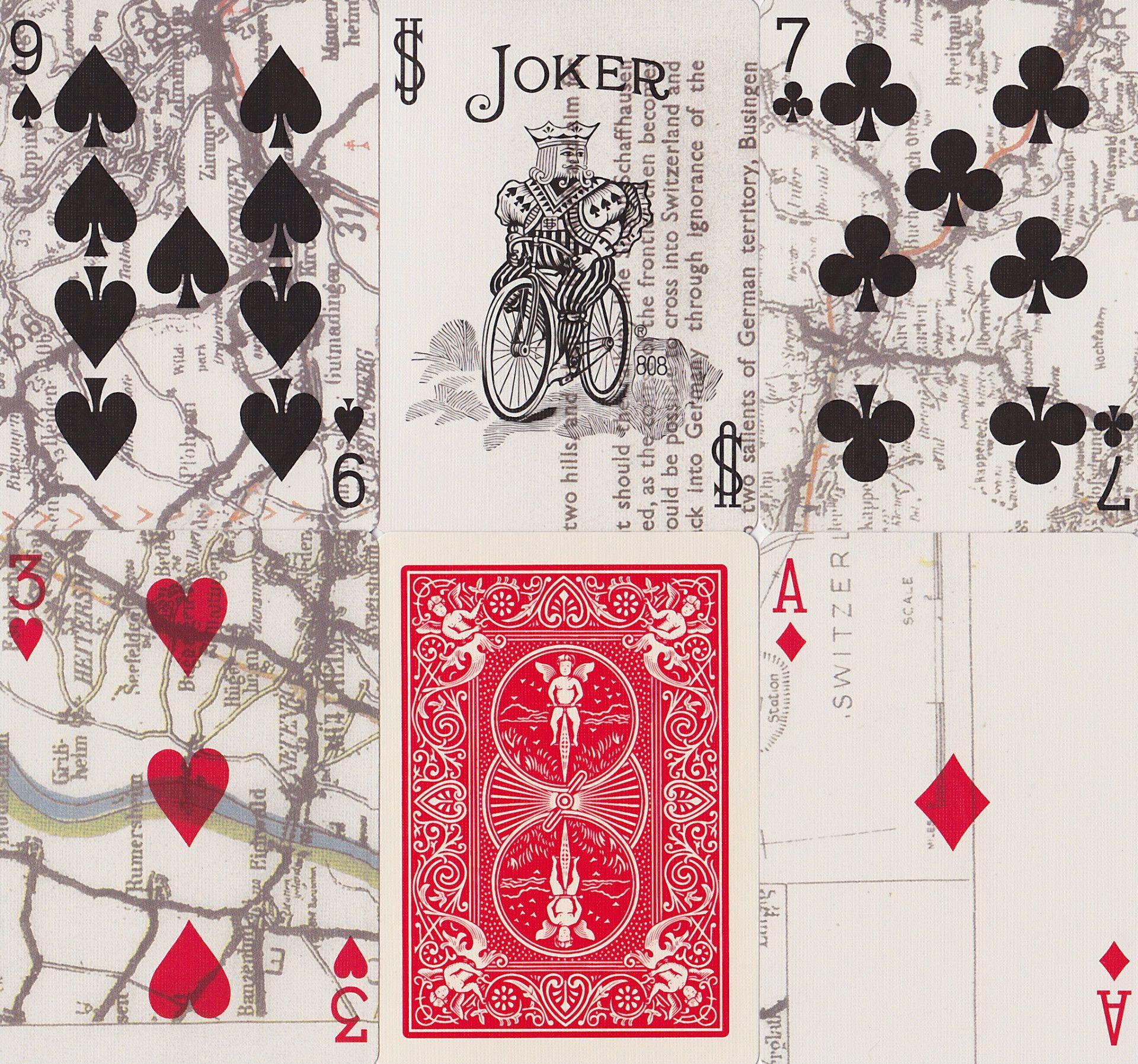 Bicycle® Escape Map Playing Cards by US Playing Card Co.