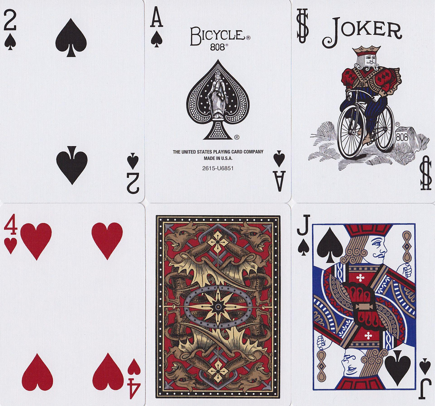 Bicycle® Gold Dragon Back Playing Cards by US Playing Card Co.