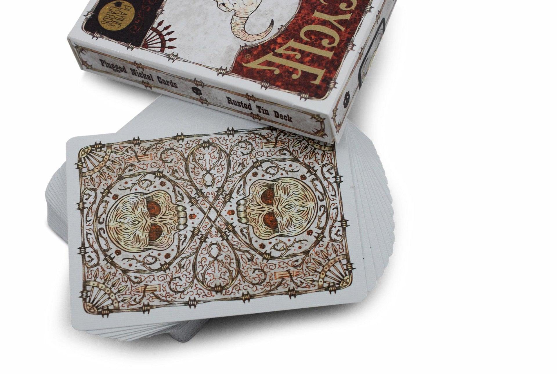 Bicycle® Plugged Nickel, Rusted Tin Playing Cards by US Playing Card Co.