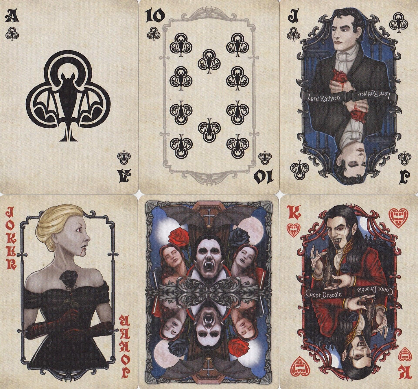 Bicycle® Vintage Vampires Playing Cards by US Playing Card Co.