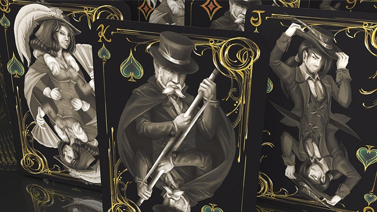Black Exquisite Special Players Edition Playing Cards by US Playing Card Co.