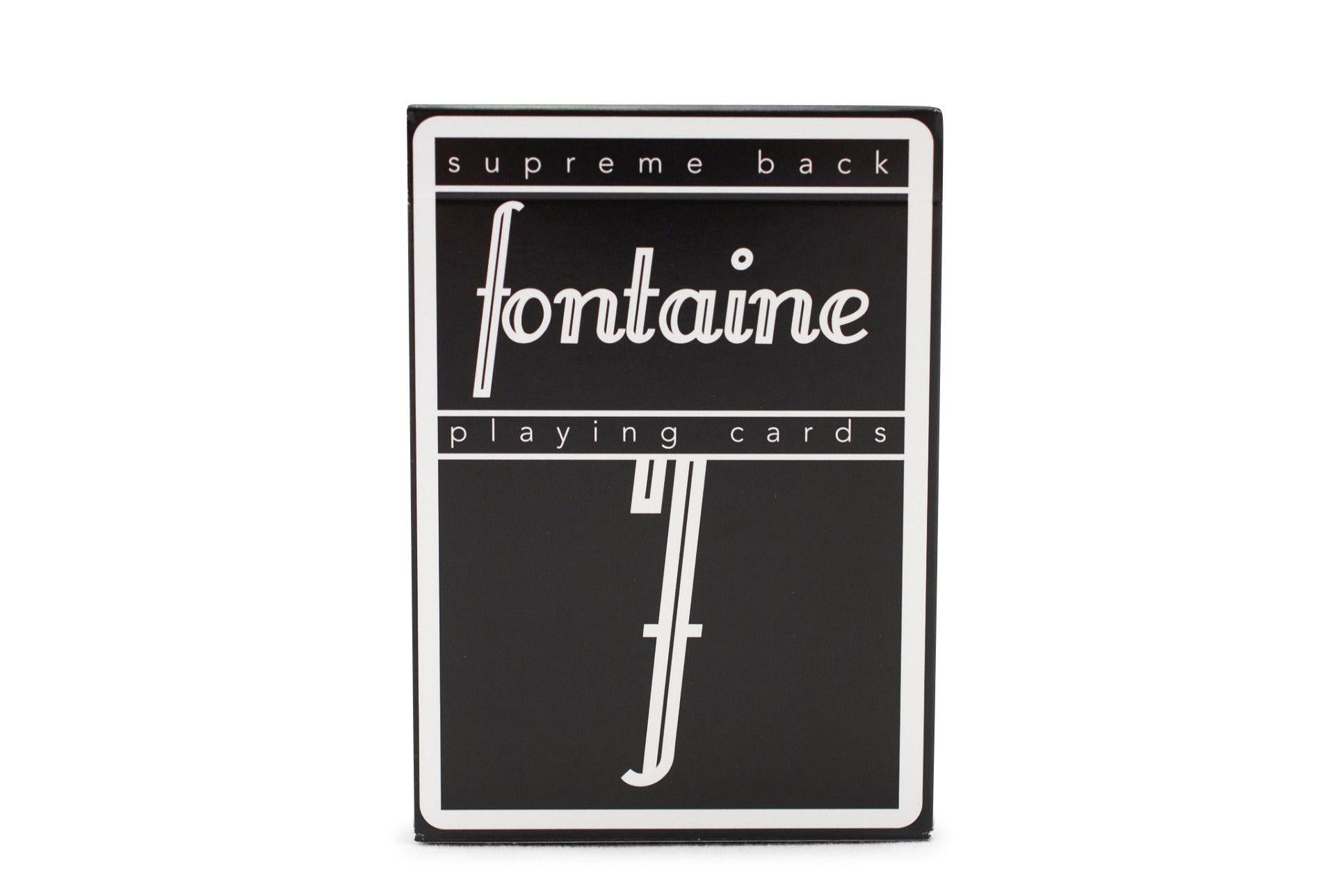 fontaine black フォンテイン 黒 レアデック Black Fontaine-RarePlayingCards.com – Rare Playing Cards