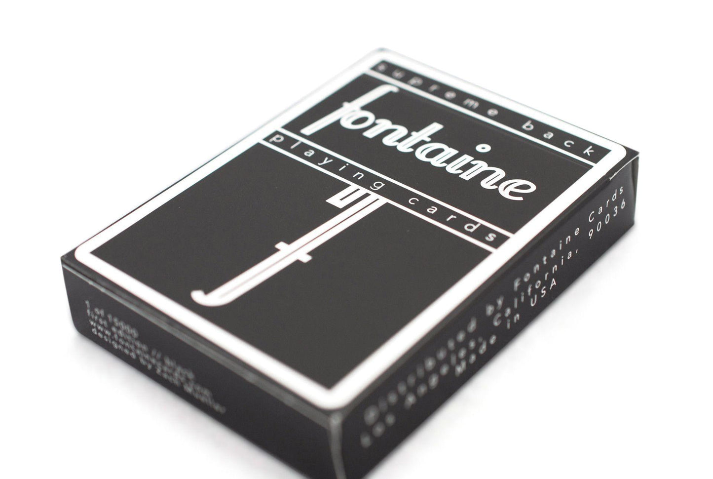 Black Fontaine Playing Cards by Zach Mueller