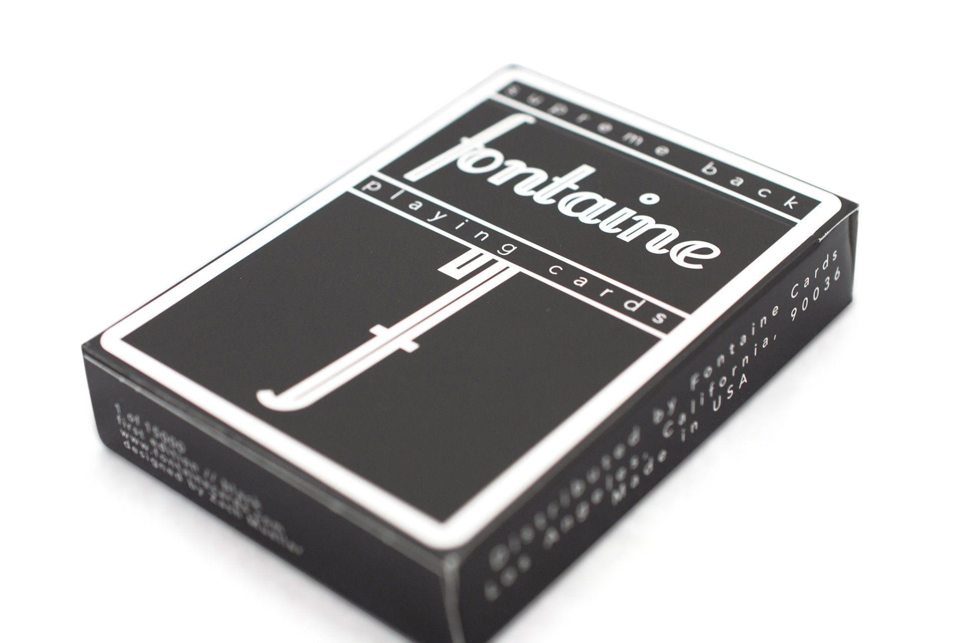 fontaine black フォンテイン 黒 レアデック Black Fontaine-RarePlayingCards.com – Rare Playing Cards