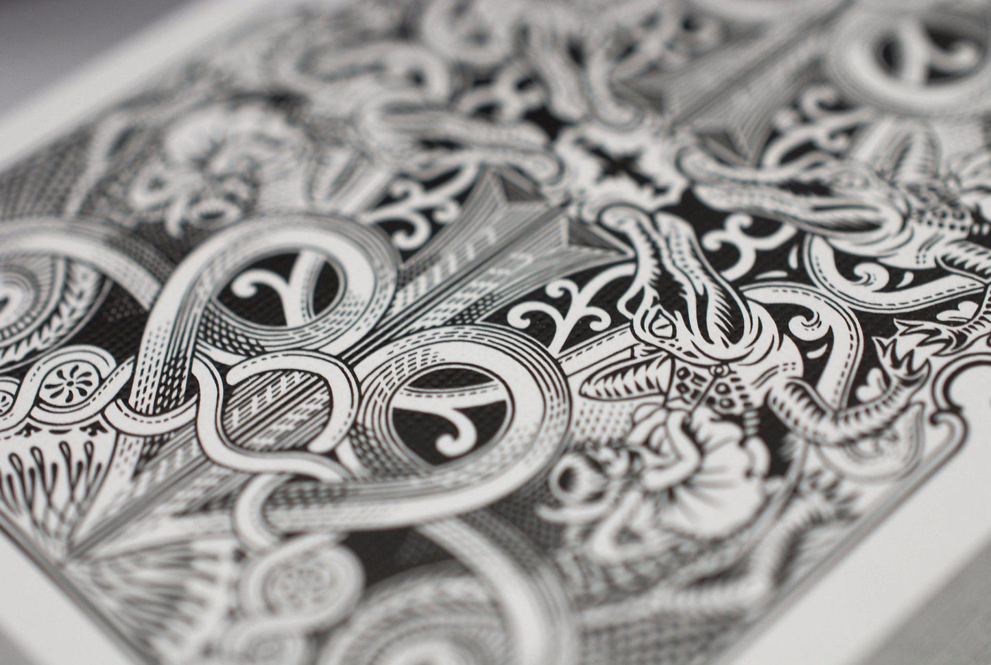 Black Gatorbacks Playing Cards by David Blaine