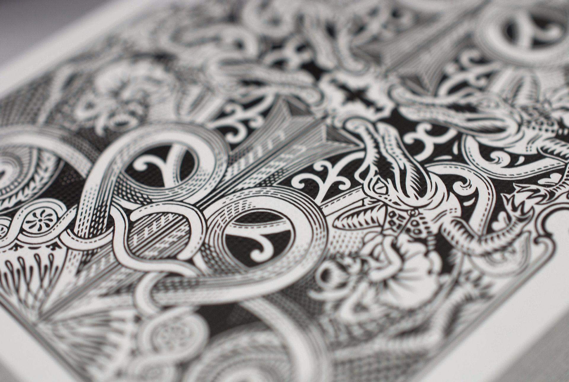 Black Gatorbacks Playing Cards by David Blaine