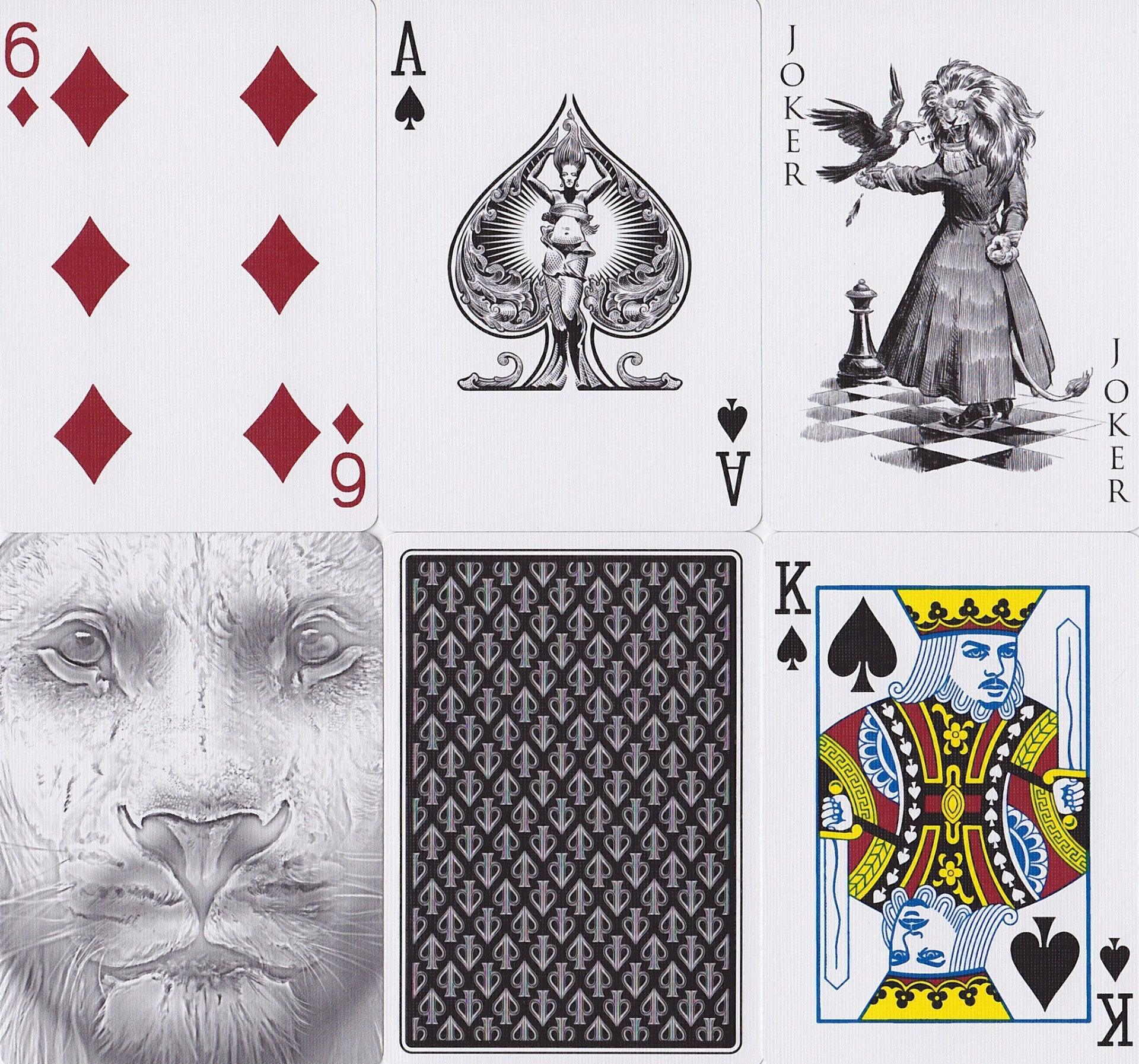 Black Lions Playing Cards by David Blaine