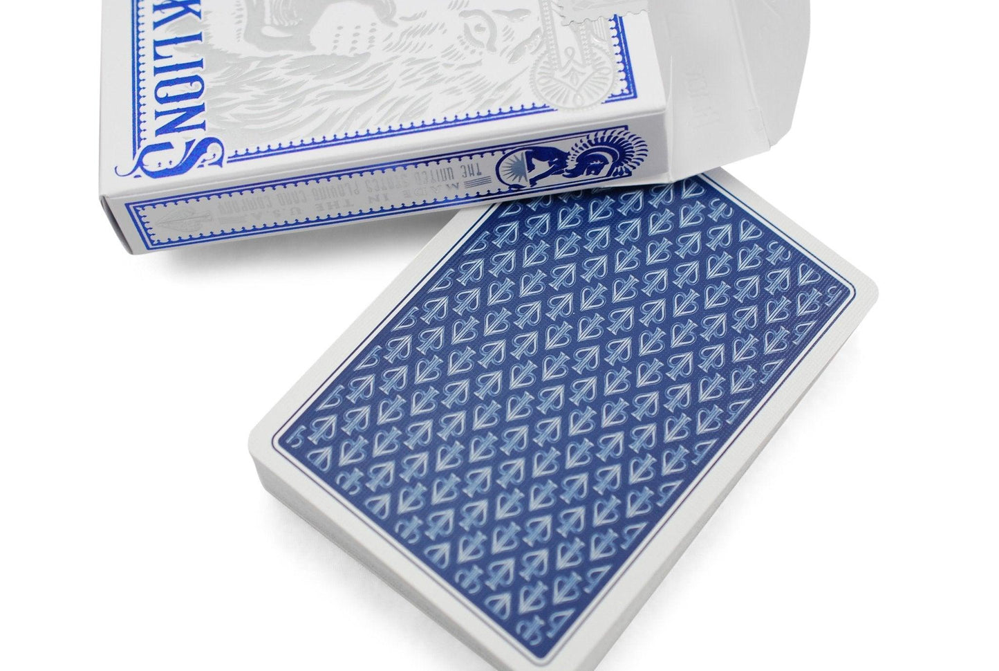 Black Lions Blue Edition Playing Cards by David Blaine