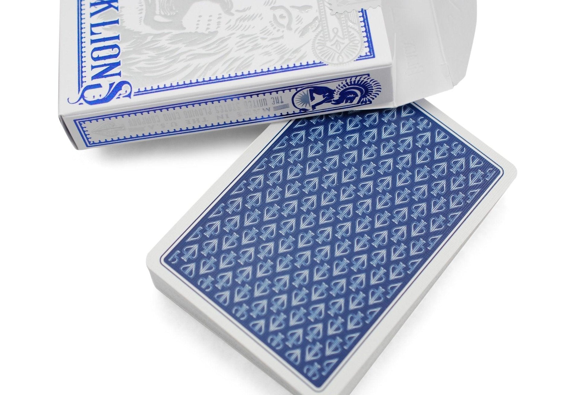 Black Lions Blue Edition Playing Cards by David Blaine