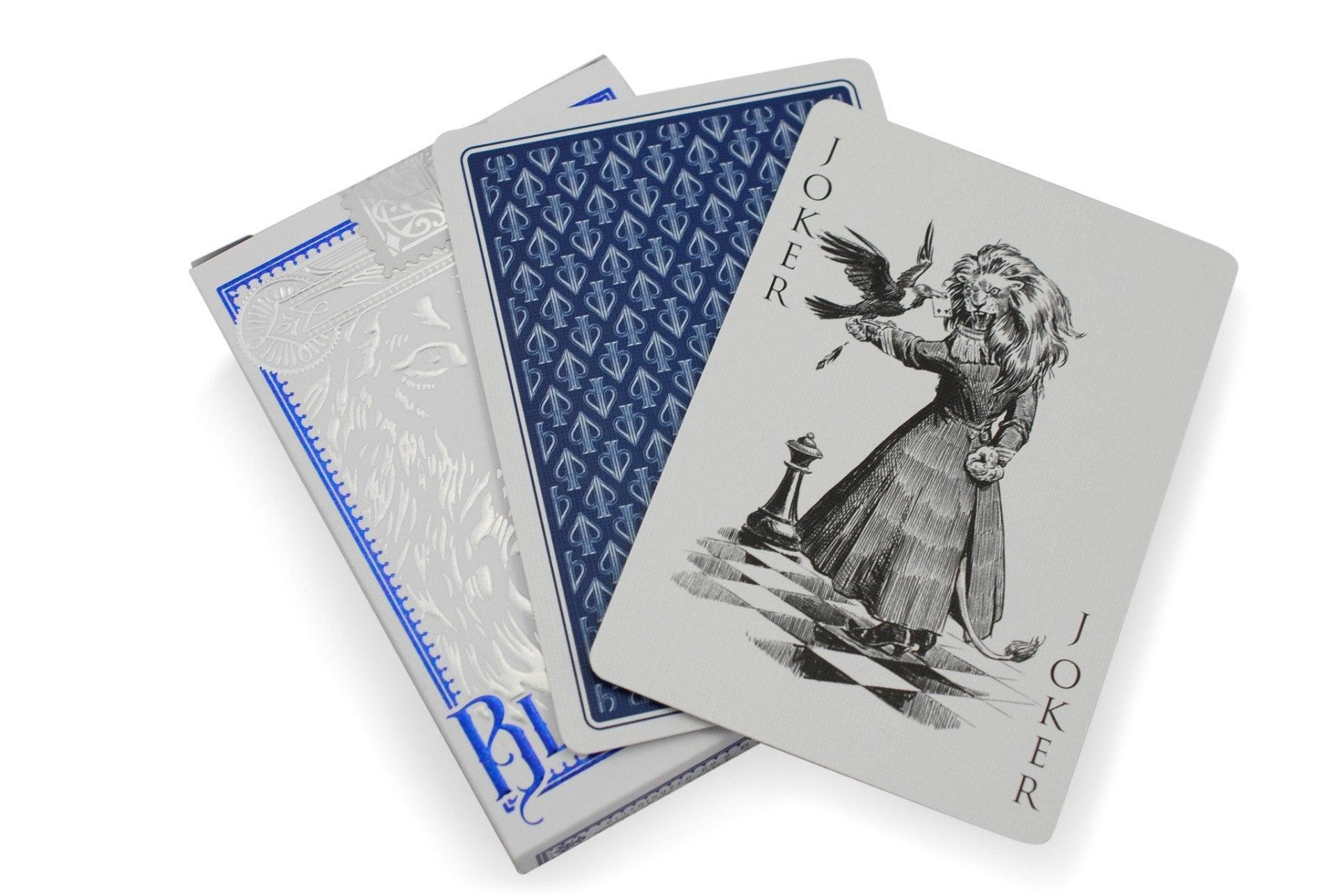 Black Lions Blue Edition Playing Cards by David Blaine