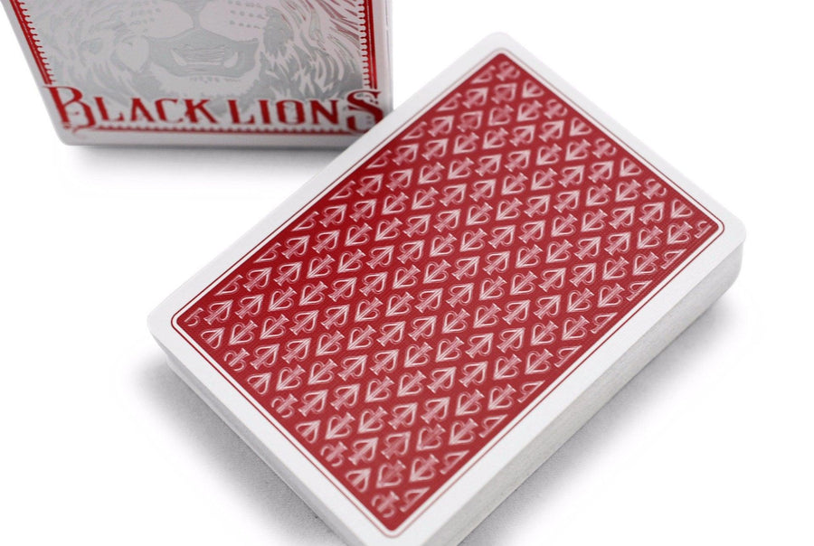 Black Lions Red Edition Playing Cards by David Blaine