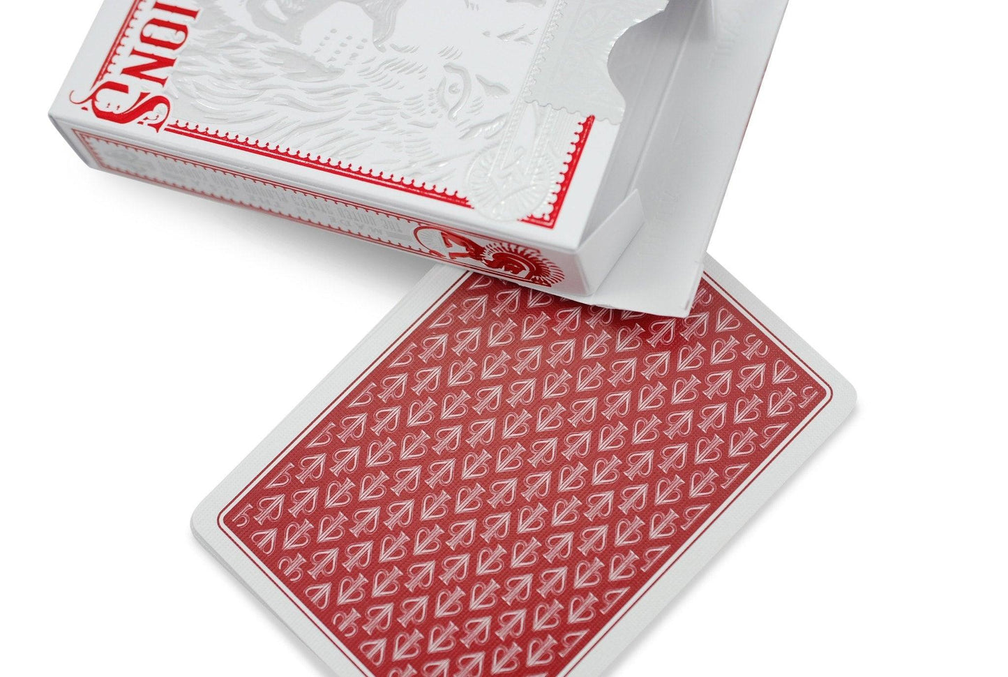 Black Lions Red Edition Playing Cards by David Blaine