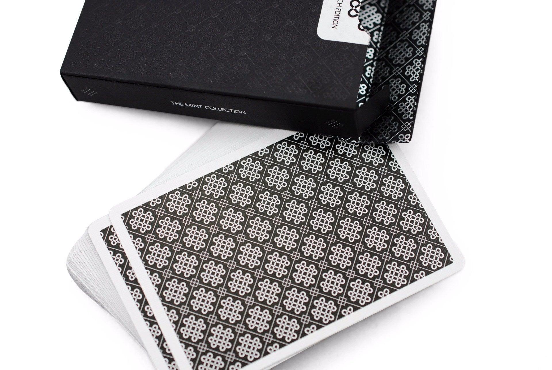 トランプ+UNO Black Mint Luxury Playing Cards Black Mint: Limited Edition-RarePlayingCards.com – Rare