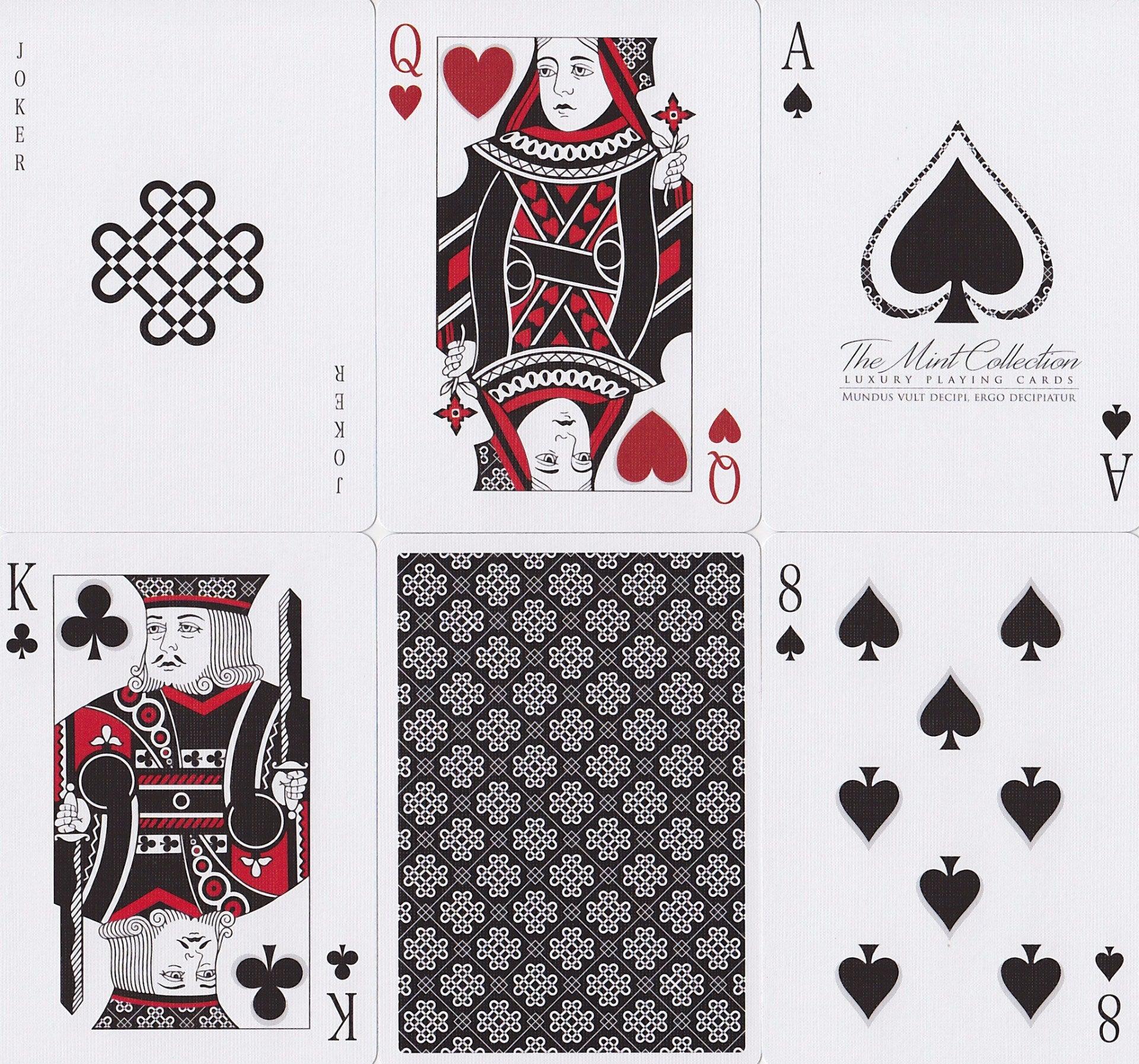 Black Mint Playing Cards by 52Kards