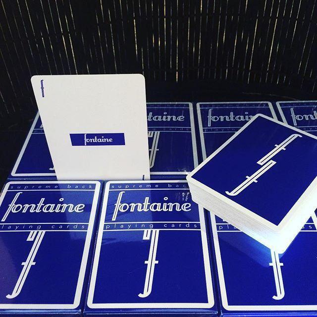 Blue Fontaine Playing Cards by Fontaine