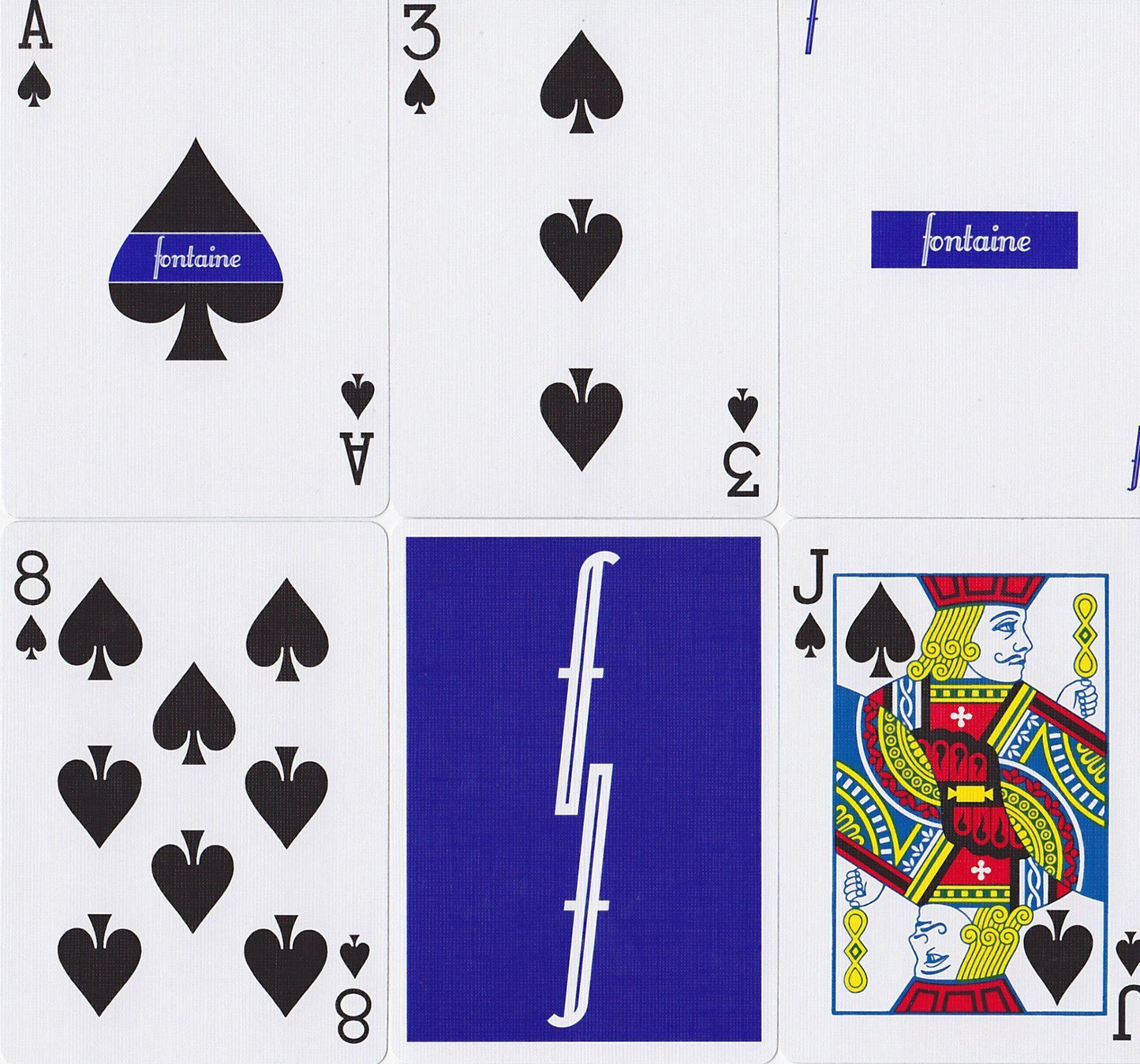 Blue Fontaine Playing Cards by Fontaine