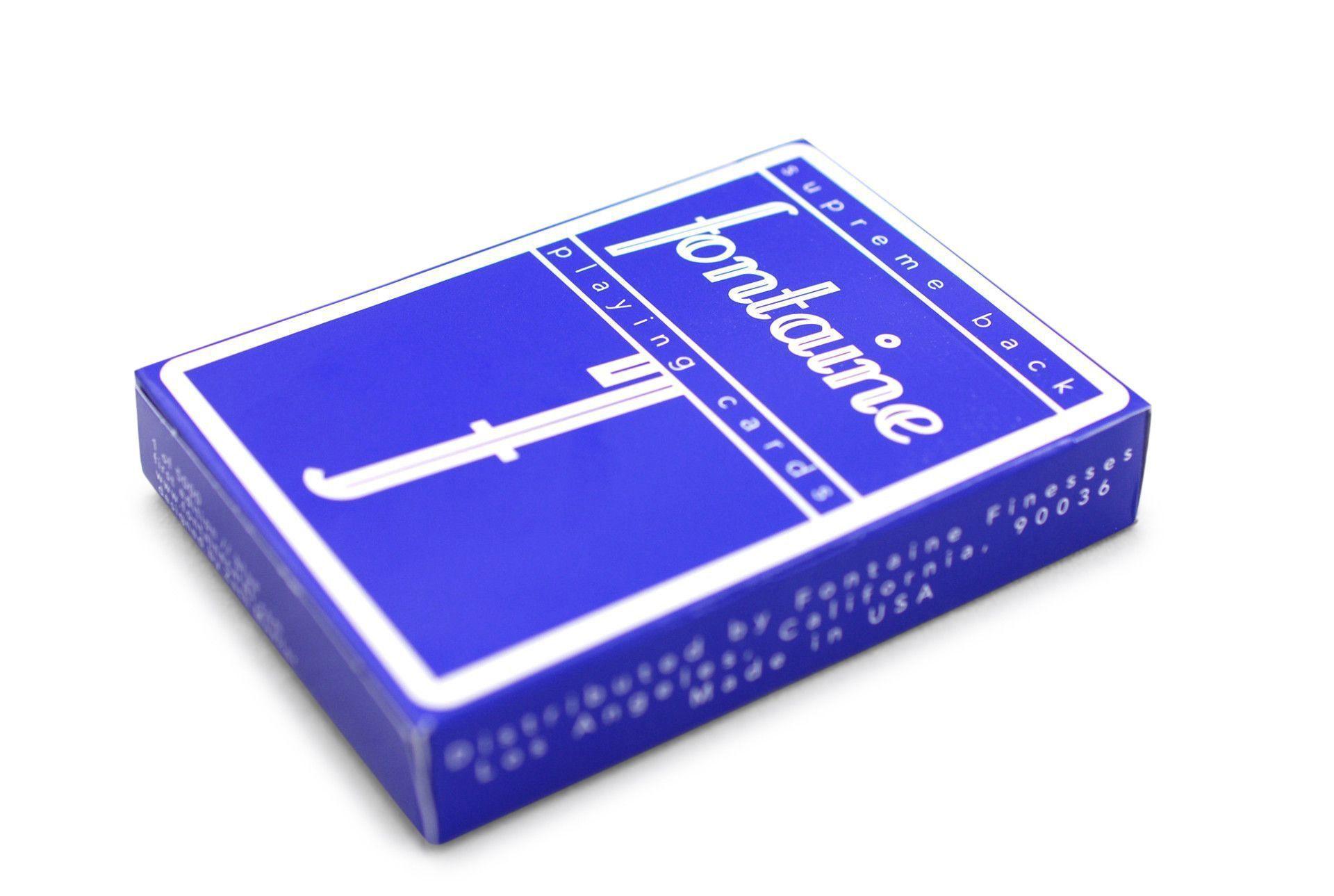 Blue Fontaine Playing Cards by Fontaine