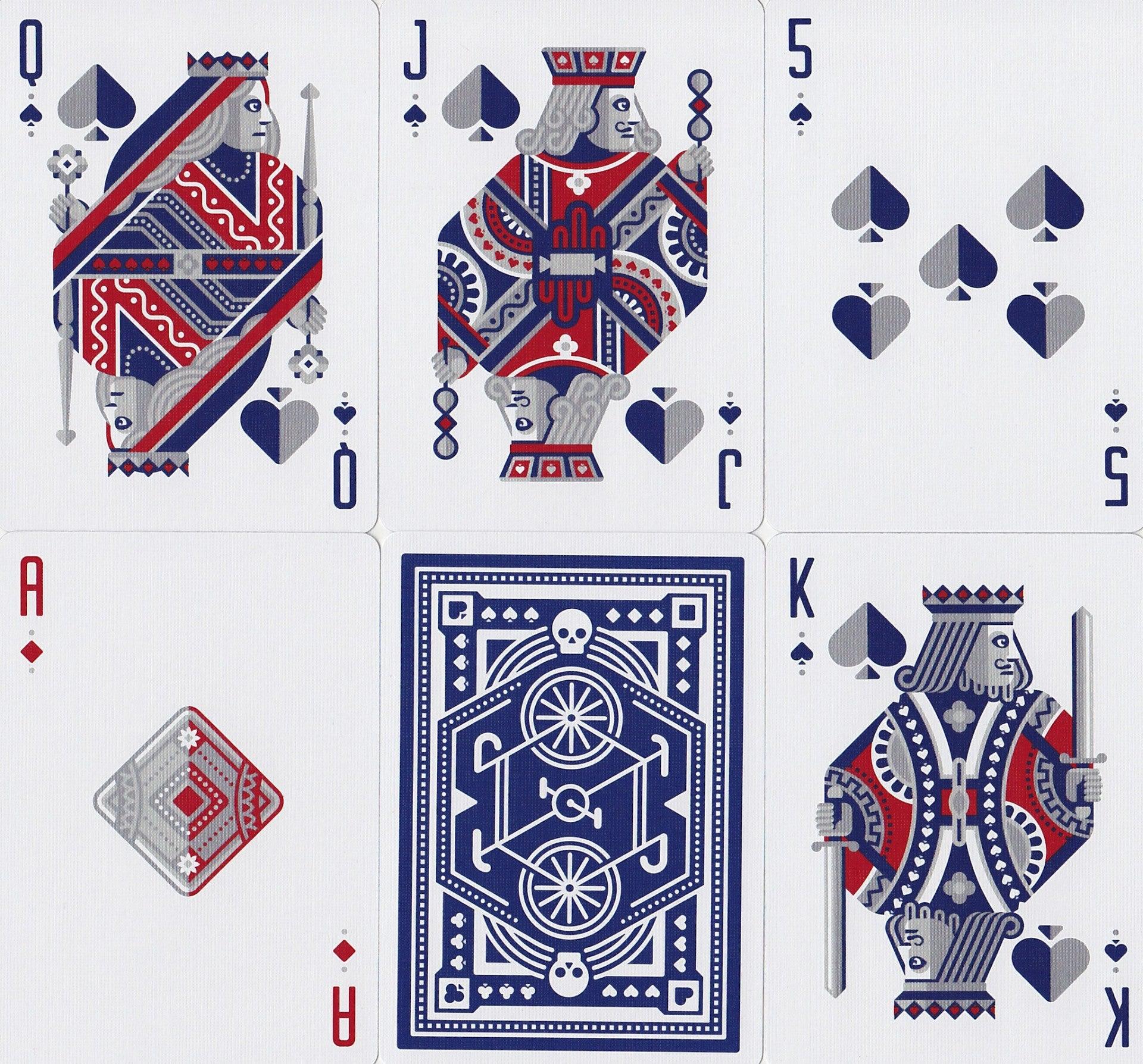 Blue Wheel Playing Cards by Art of Play