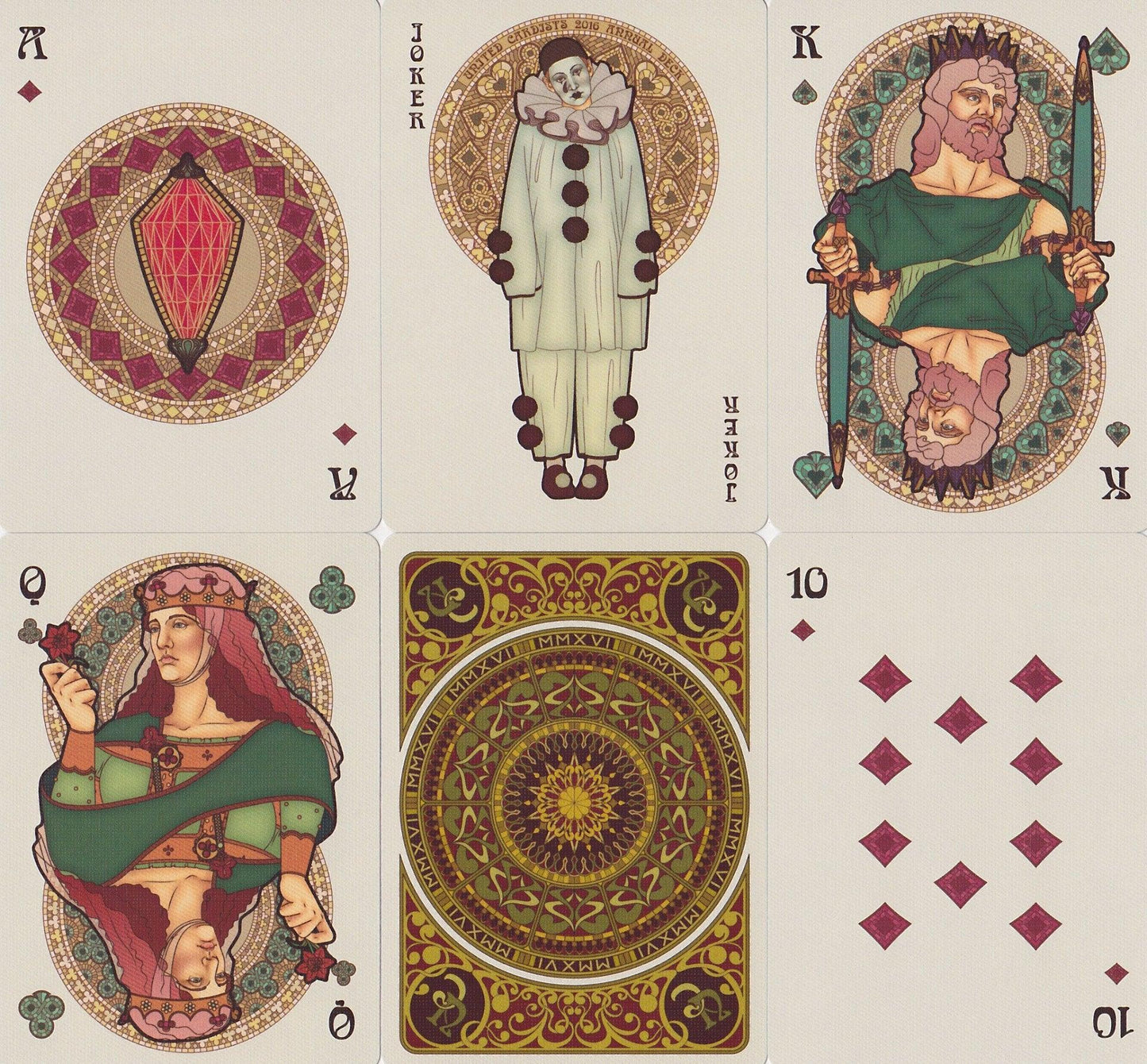 Bourgogne Playing Cards by Expert Playing Card Co.