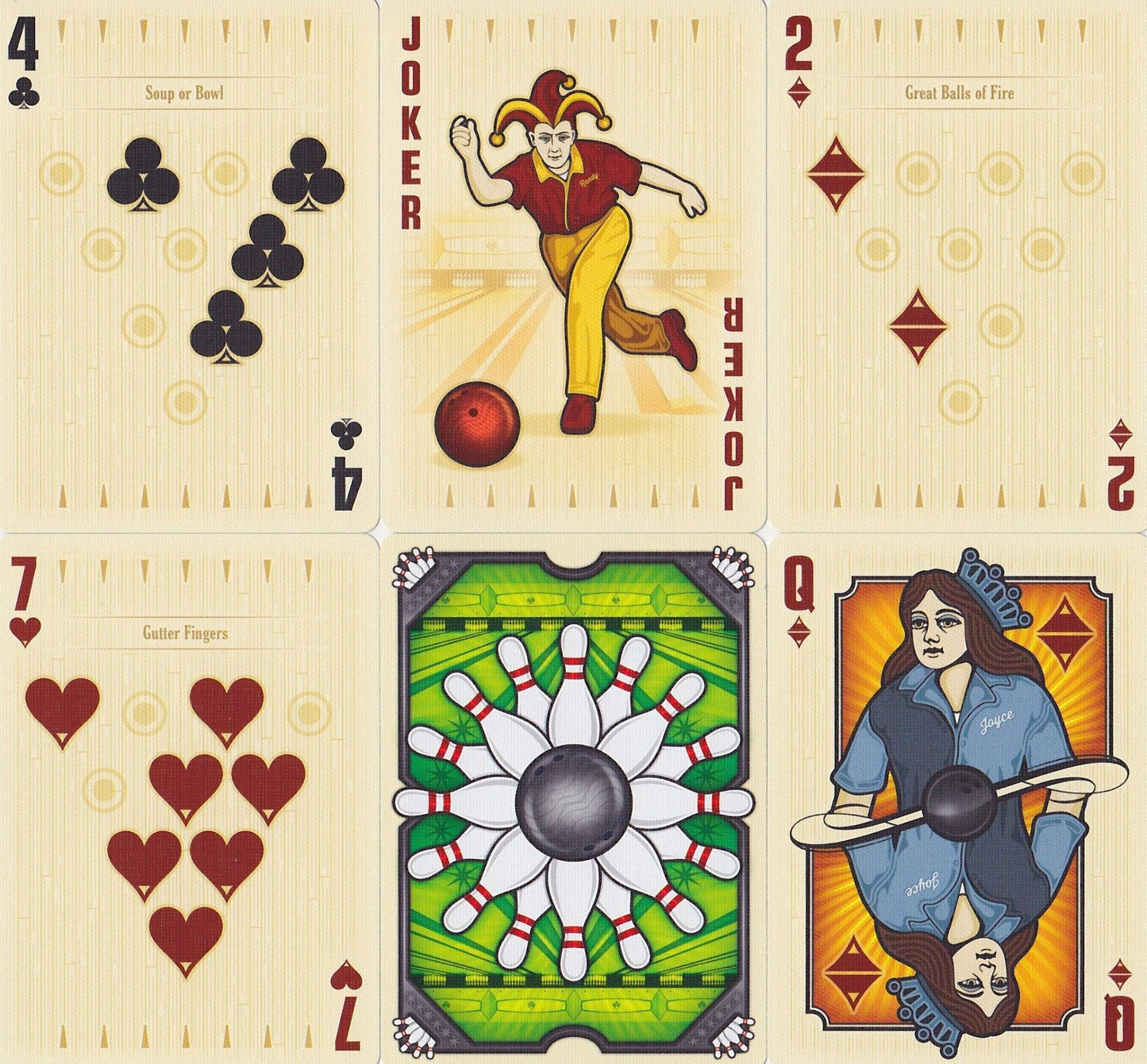 Bowl-A-Rama Playing Cards by Midnight Cards